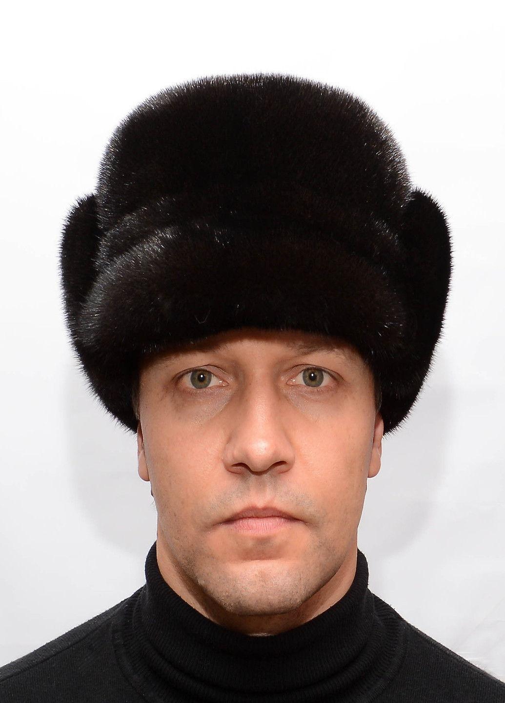 Мужская зимняя норковая шапка на жесткой основе Меховой Стиль финка жесткая (199429226)