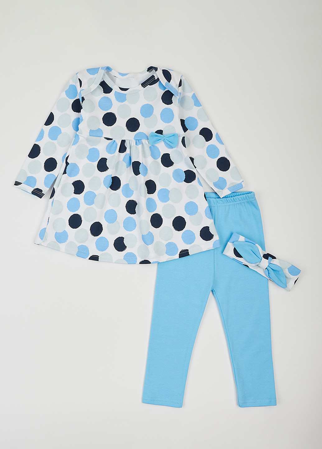 Комбінований демісезонний комплект (туніка, легінси, пов'язка) dexter's