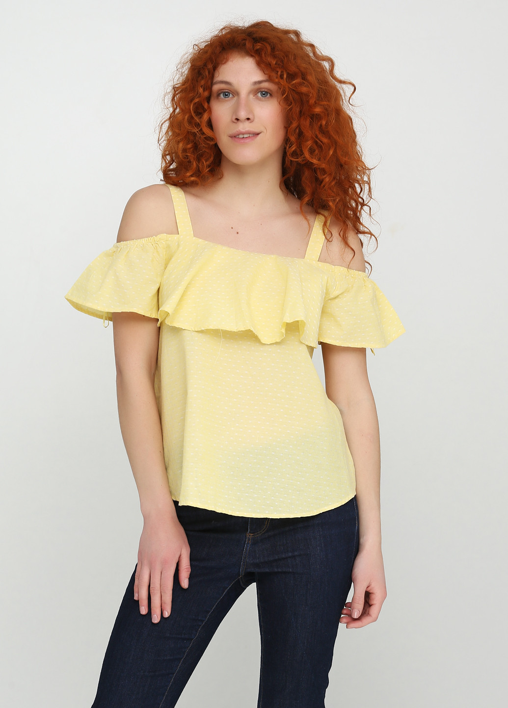 Светло-желтая летняя блуза Primark
