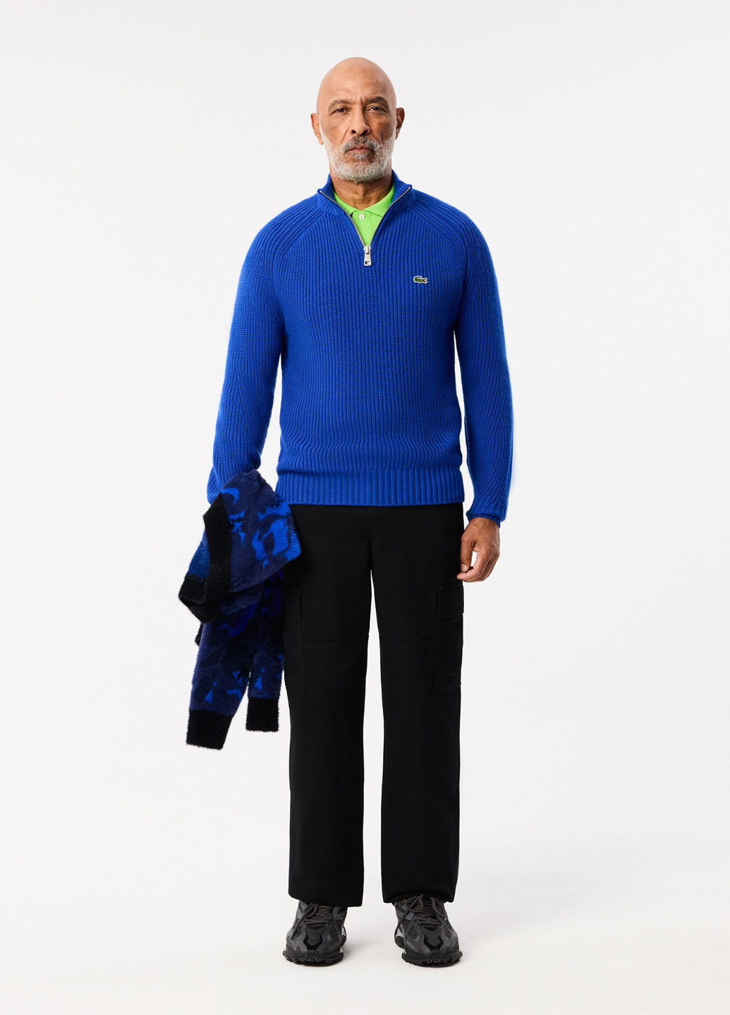 Черные кэжуал демисезонные карго брюки Lacoste