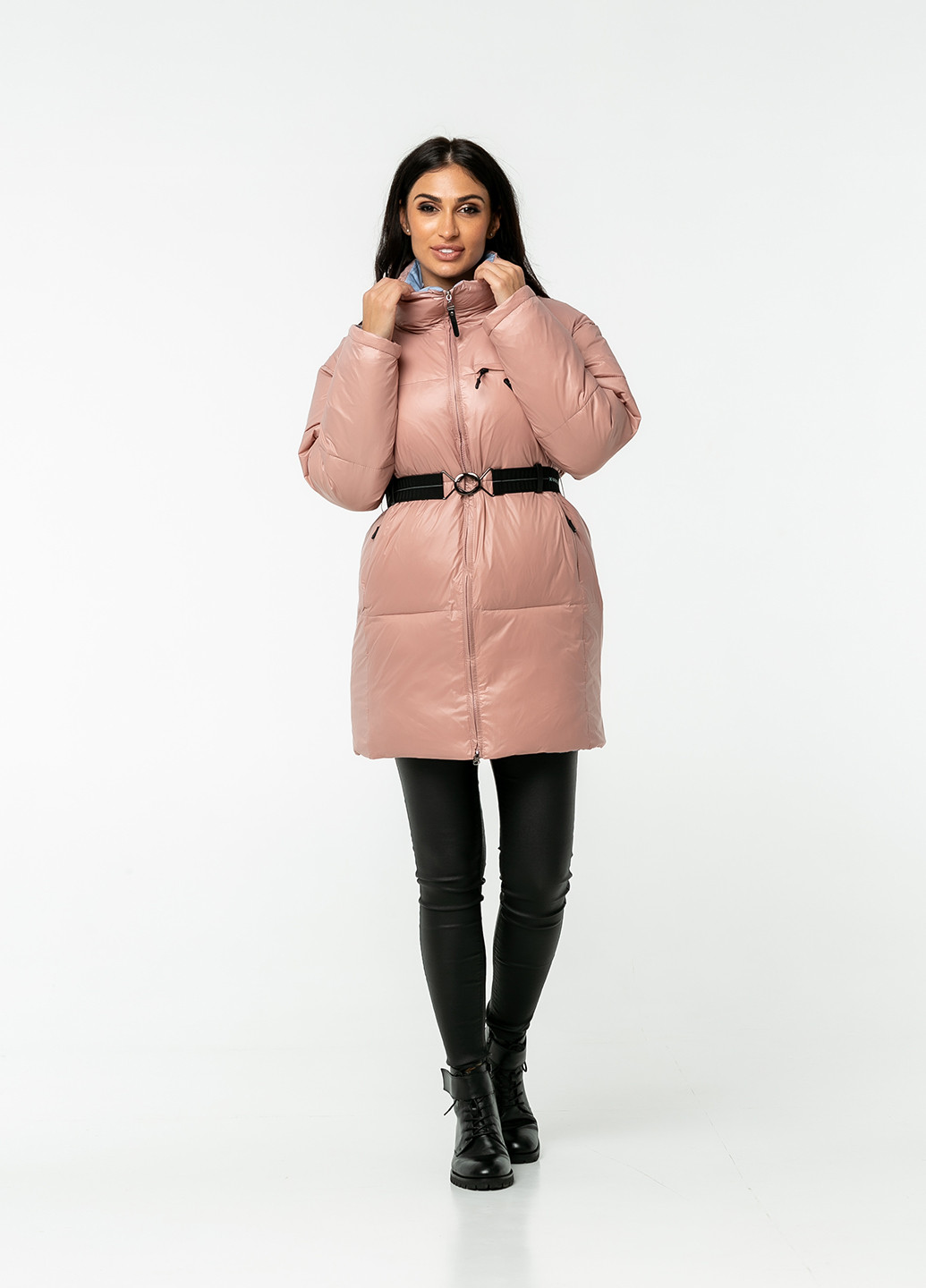 Розовая зимняя куртка XCH