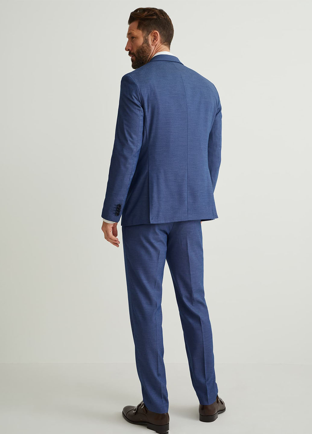 Синие кэжуал, классические демисезонные классические брюки C&A