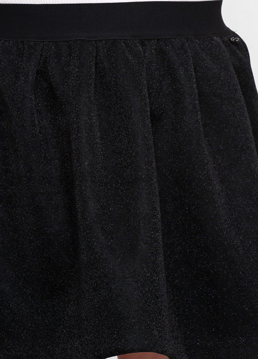 Черная кэжуал однотонная юбка No Brand клешированная
