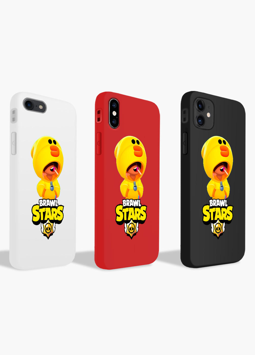 Чехол силиконовый Apple Iphone Xs Max Леон Утка Цыпленок Бравл Старс (Leon Sally Brawl Stars) (8226-1020) MobiPrint (219283758)