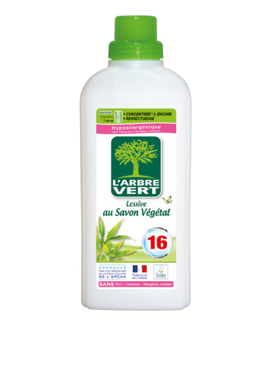 Жидкое средство для стирки Растительное мыло, 720 мл L'arbre Vert (183200179)