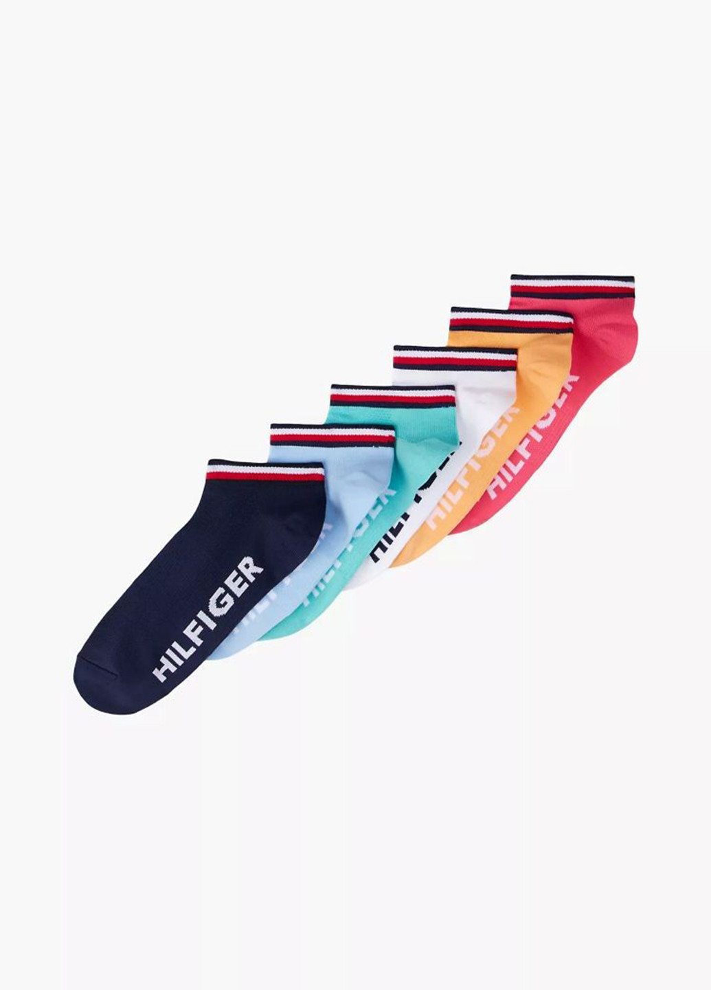 Комбіновані шкарпетки (6 пар) Tommy Hilfiger однотонні (367985943)