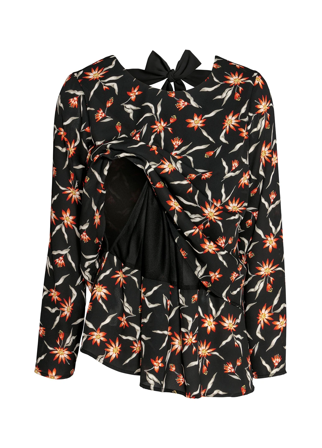 Чорна блуза для годуючих мам H&M