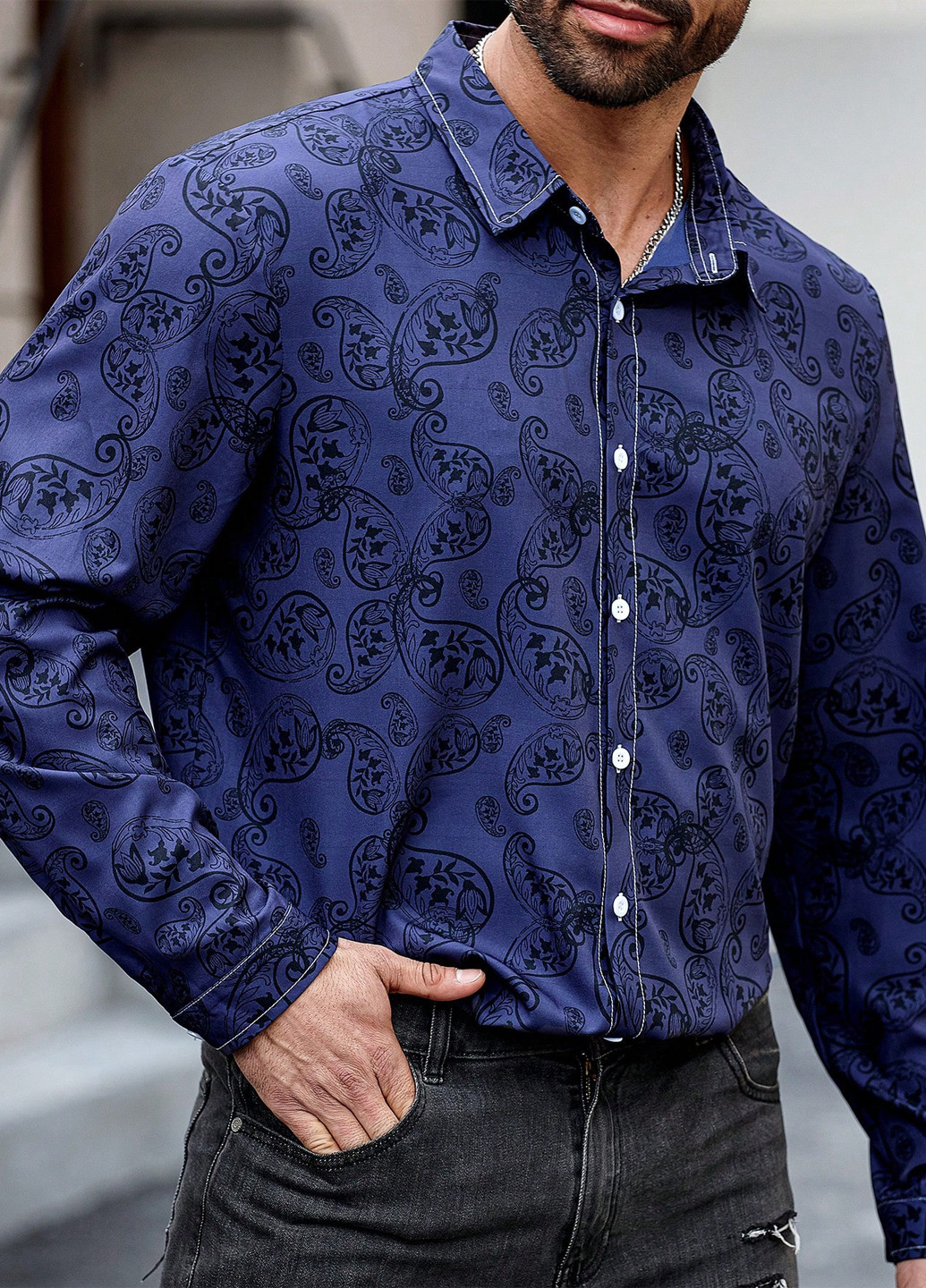 Цветная кэжуал рубашка турецкие огурцы SHEIN