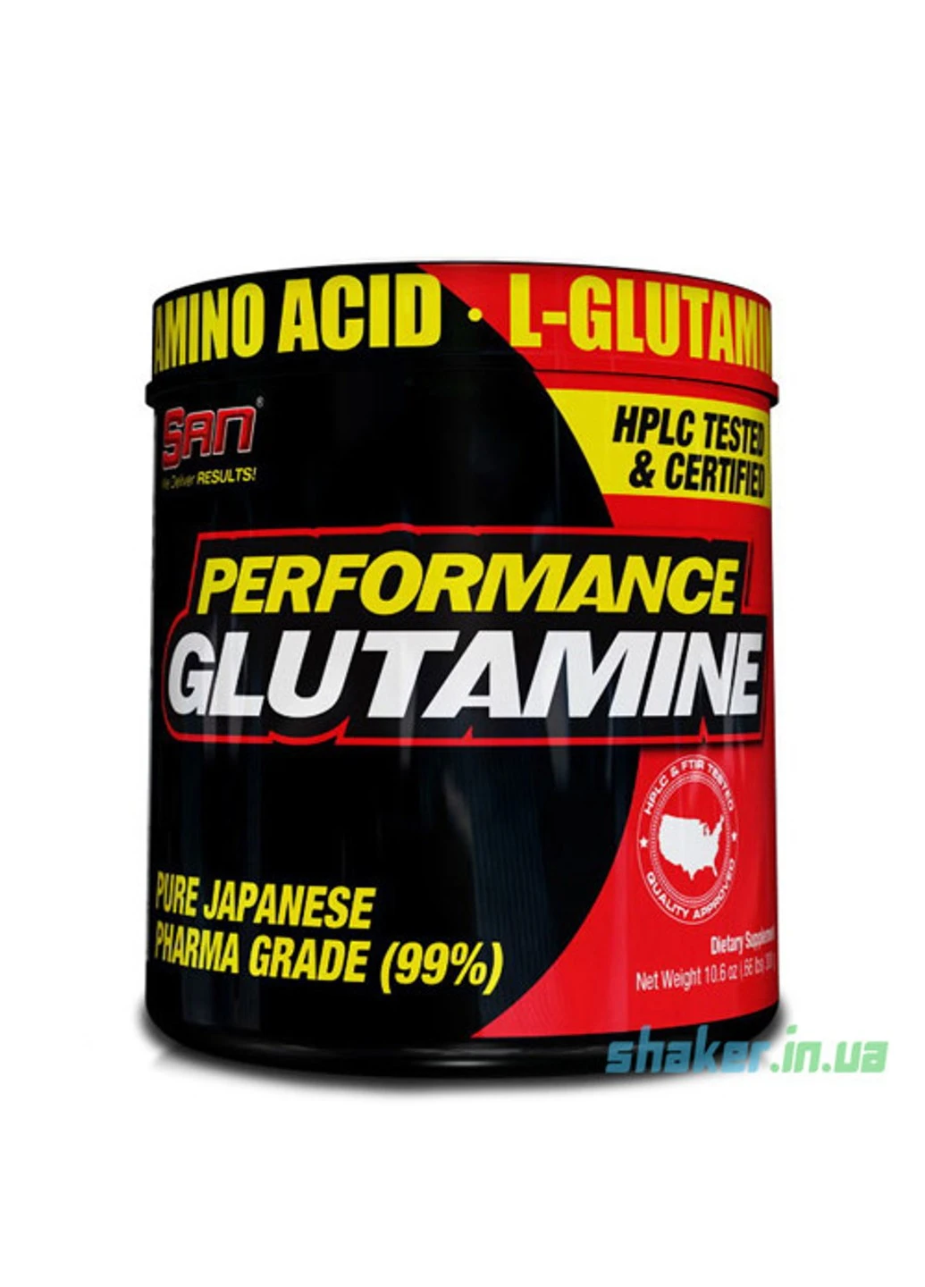Глютамін Performance Glutamine 300 г сан Без добавок San (255363484)