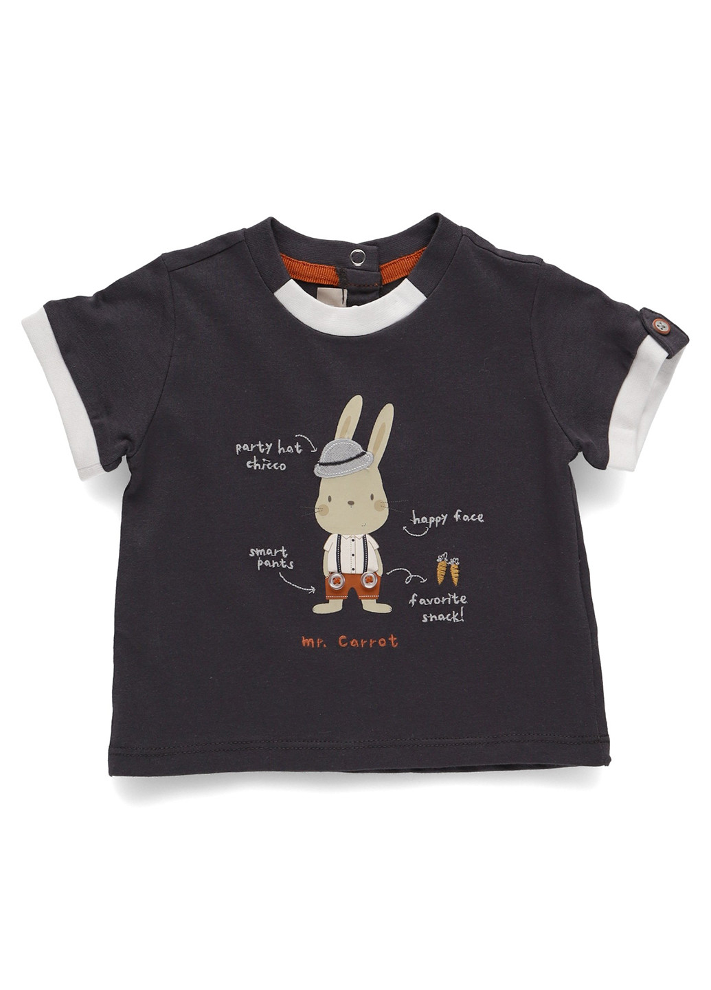 Графитовая летняя футболка Chicco