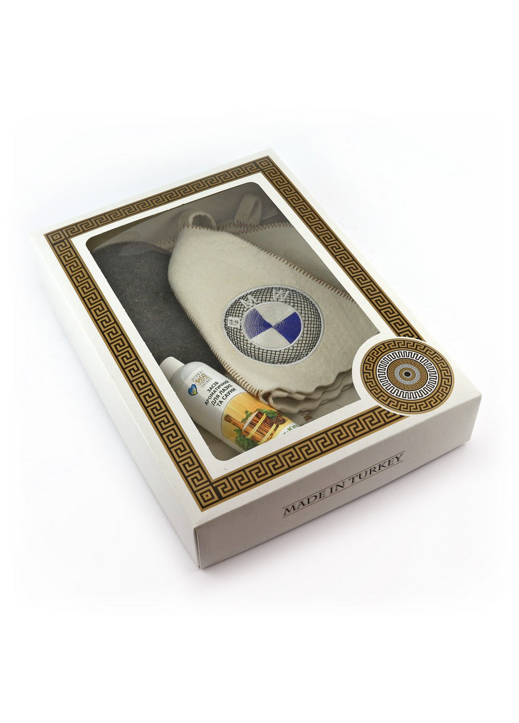 Подарочный комплект для сауны БМВ, 4 предмета Luxyart (219981500)