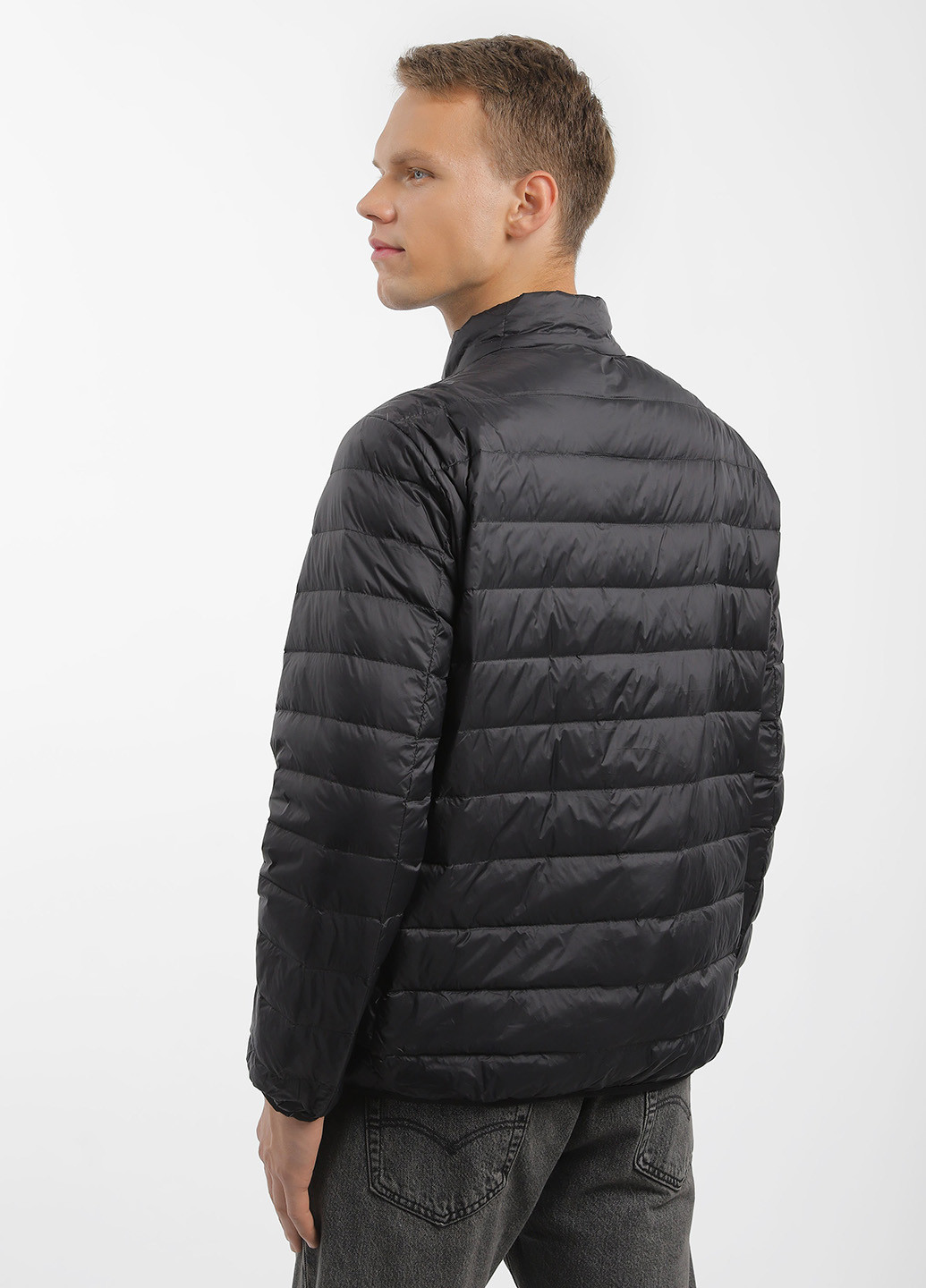 Чорний демісезонний Пуховик Braska