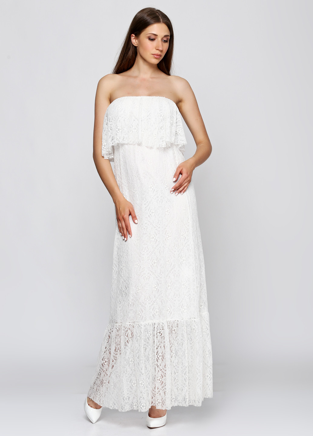 Білий кежуал плаття, сукня Sandro Ferrone однотонна