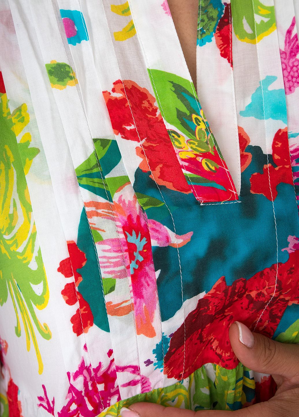Комбинированное кэжуал платье Marc Aurel с цветочным принтом