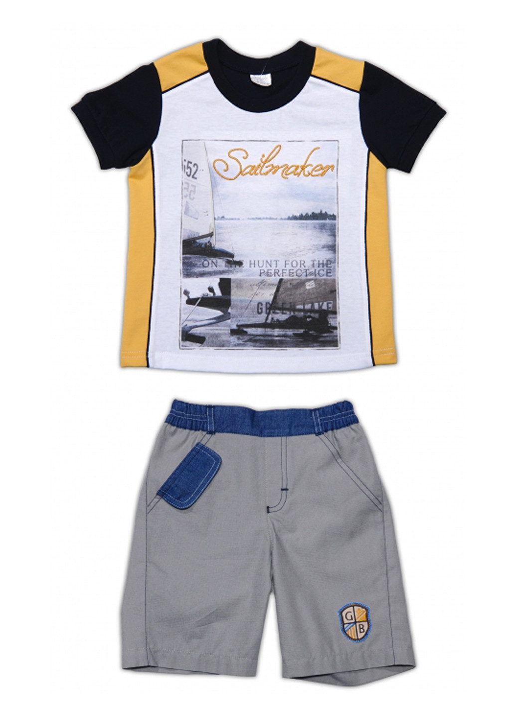 Комбинированный летний комплект (футболка, шорты) Garden Baby