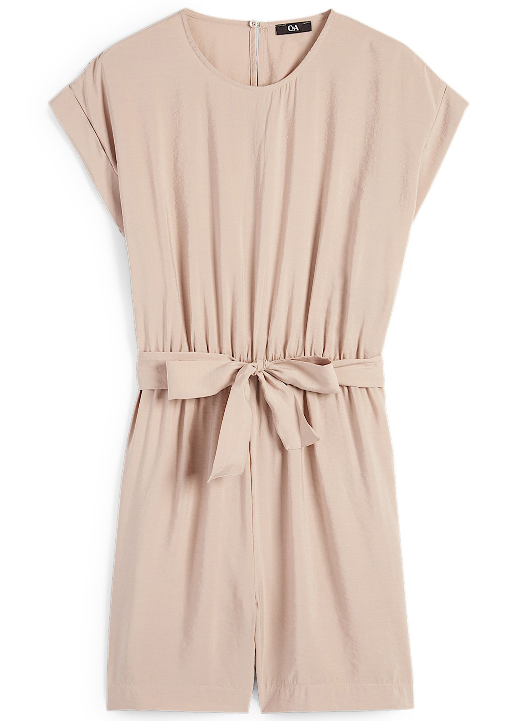 Комбінезон C&A комбінезон-шорти однотонний бежевий кежуал модал