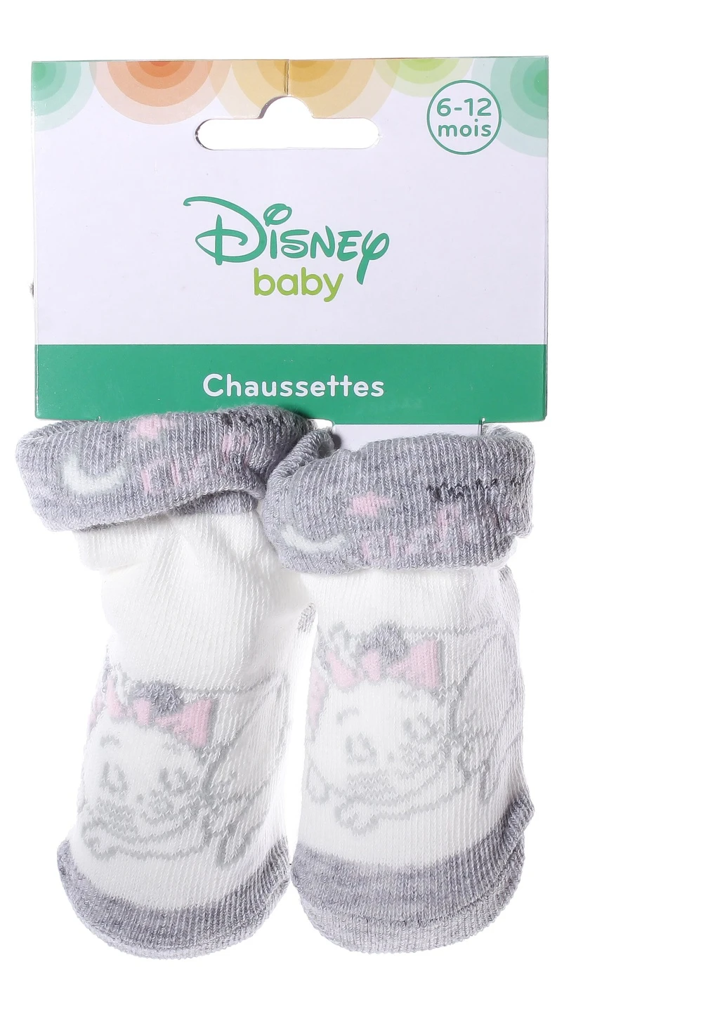 Шкарпетки Birth Mary 0-6 gray white/pink 43891564-4 Disney (254670824)