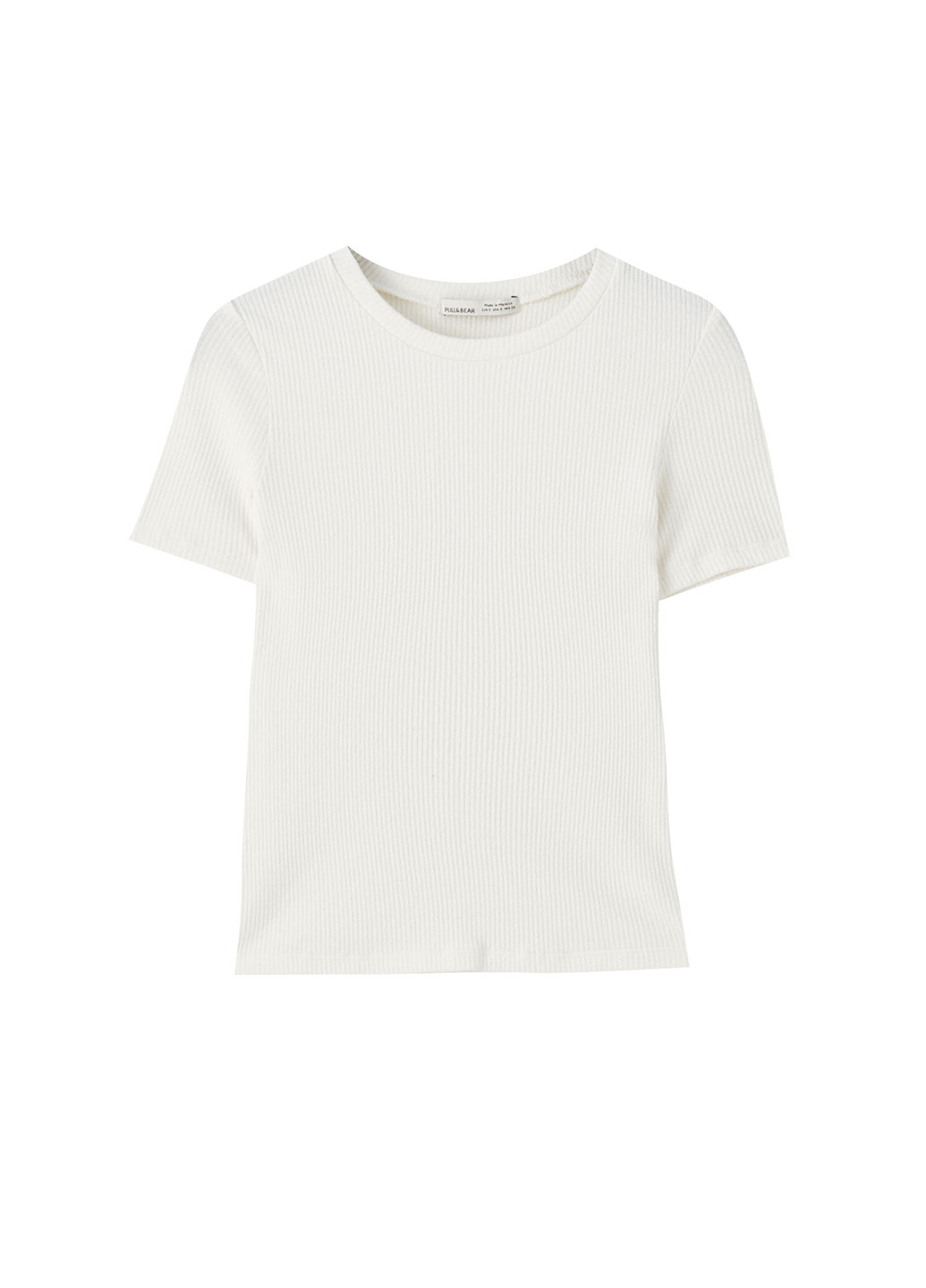Белая летняя футболка Pull & Bear