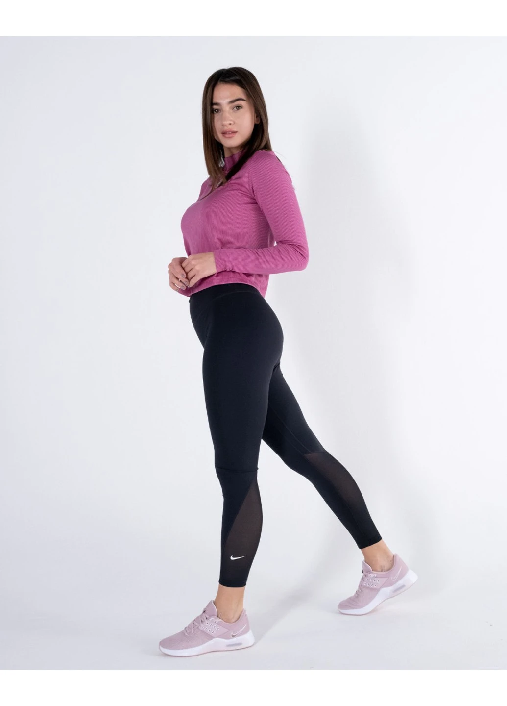 Футболка W NSW AIR MOCK LS RIB Nike - (254032045)