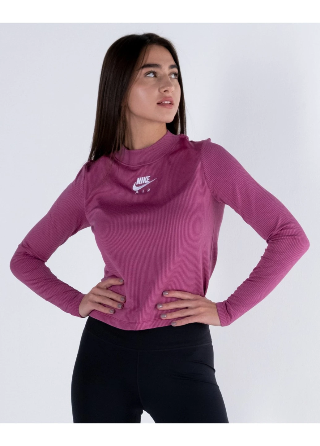 Футболка W NSW AIR MOCK LS RIB Nike - (254032045)