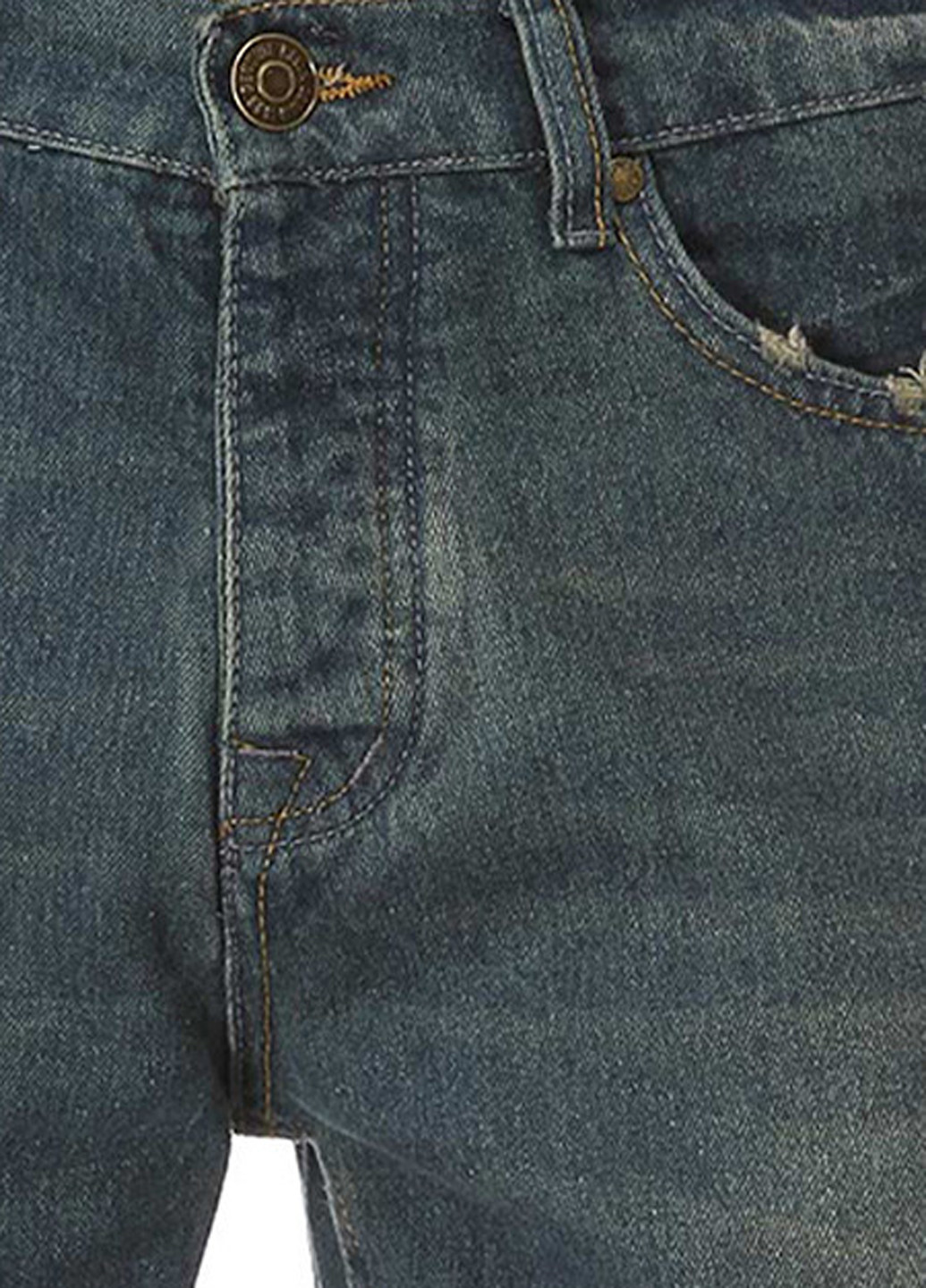 Синие демисезонные со средней талией джинсы Яavin