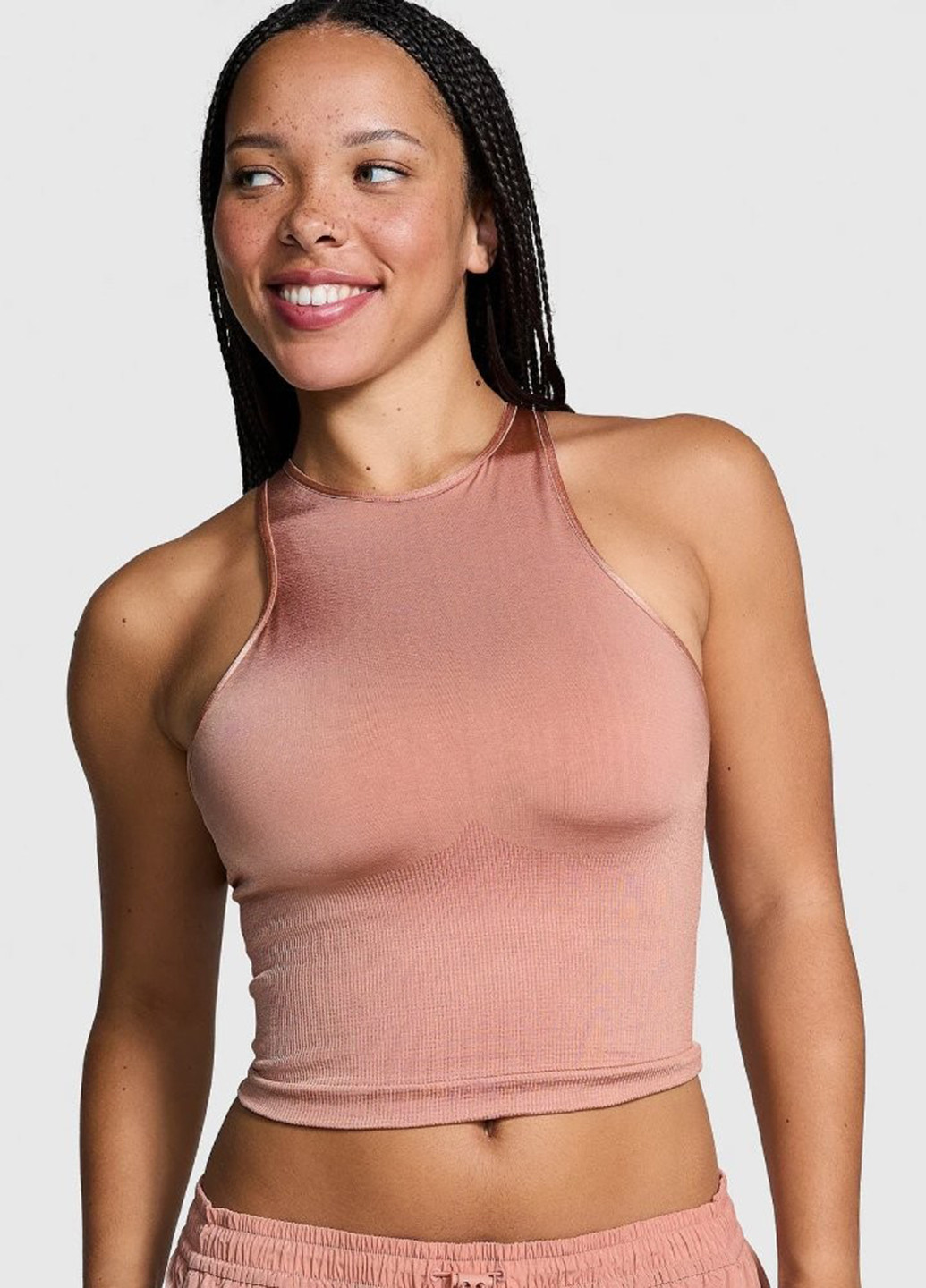 Розовый демисезонный комплект (топ, леггинсы) Victoria's Secret