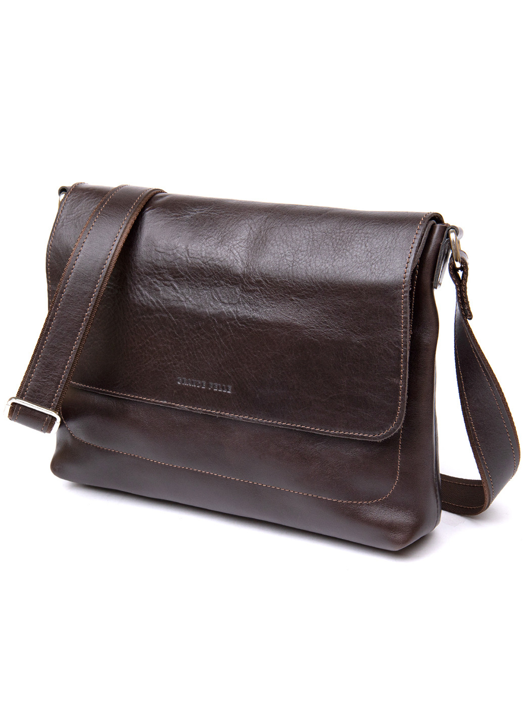 Мужская кожаная сумка 30х23х6 см Grande Pelle (252131170)