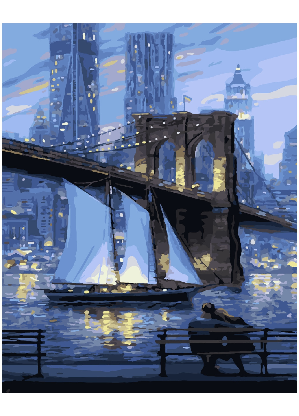 Картина за номерами "Мрії великого міста" 40х50 см 11201-AC Art Craft (196421335)