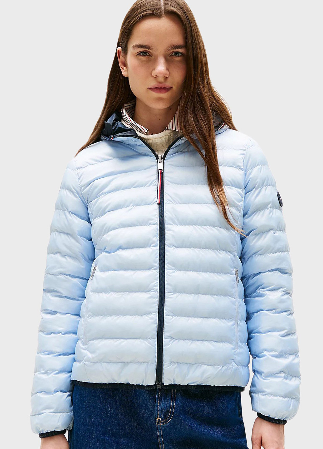 Синяя демисезонная куртка двусторонняя Tommy Hilfiger