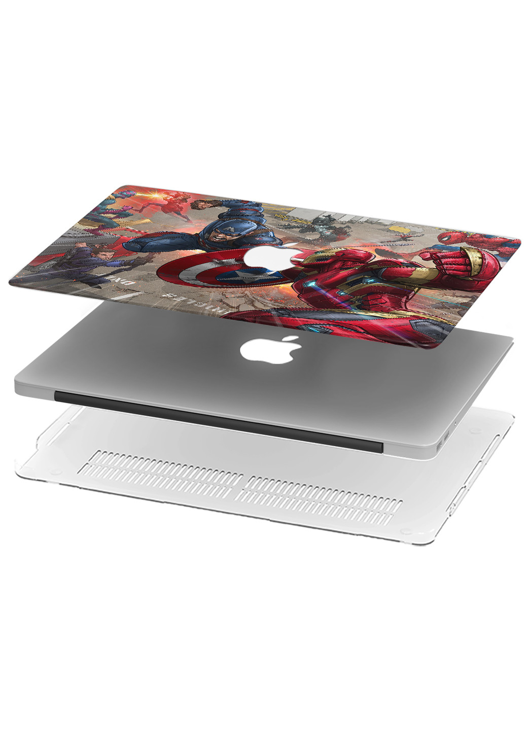 Чехол пластиковый для Apple MacBook Pro 16 A2141 Марвел (Marvel) (9494-1694) MobiPrint (218539138)