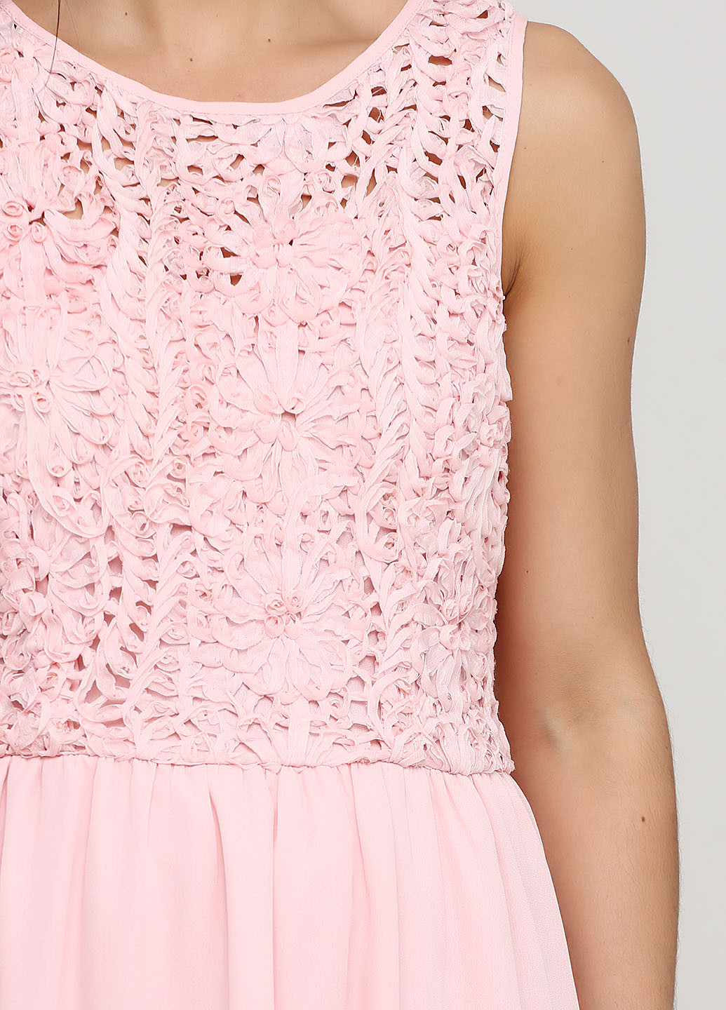 Розовое кэжуал платье Francesca's однотонное
