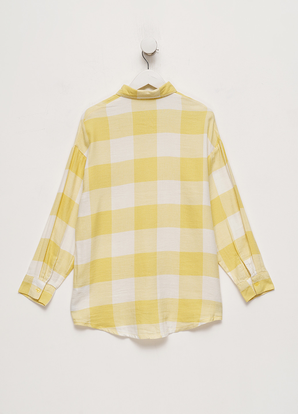 Желтая кэжуал рубашка в клетку H&M