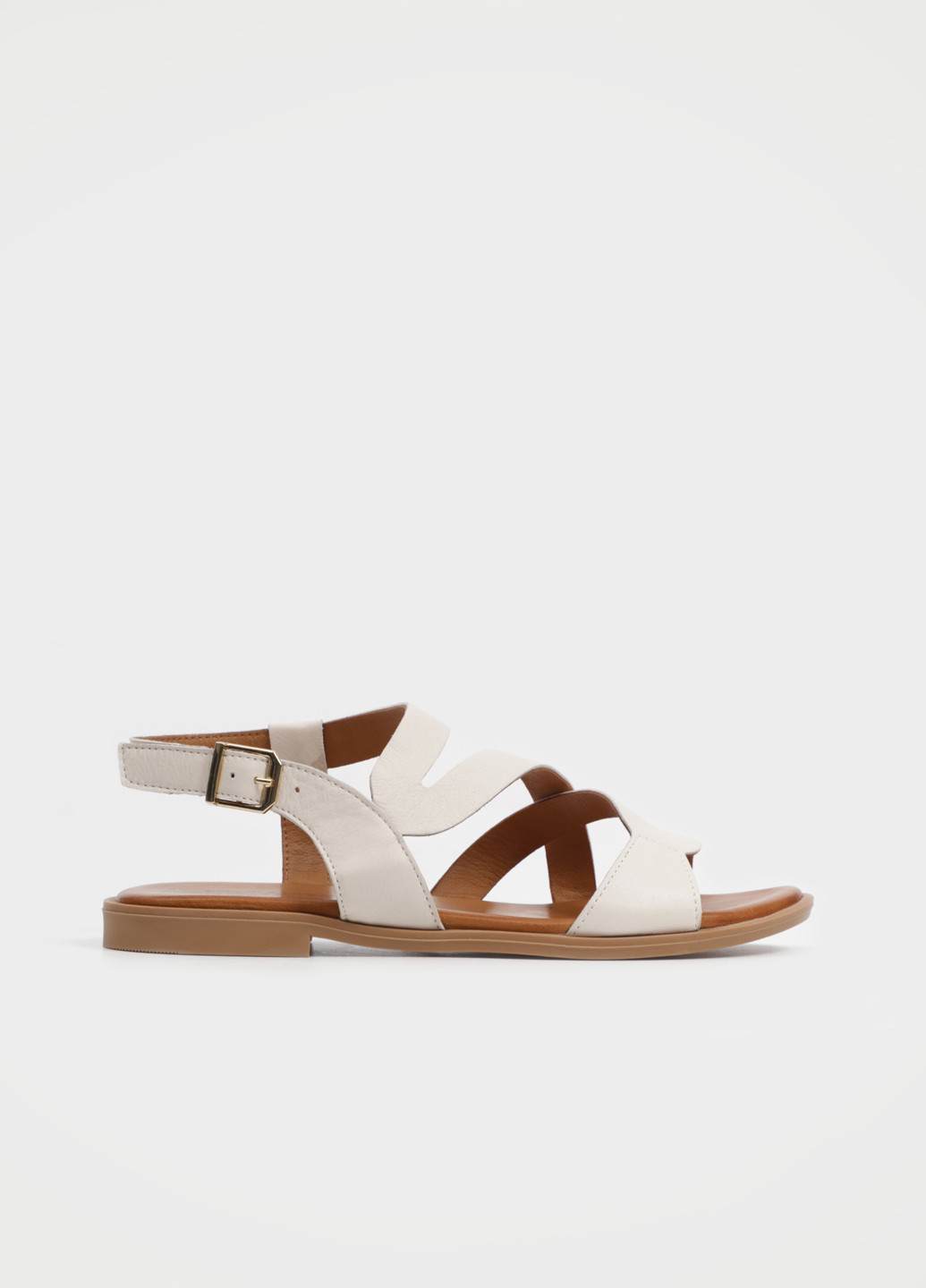 Молочные босоножки URBAN TRACE с ремешком