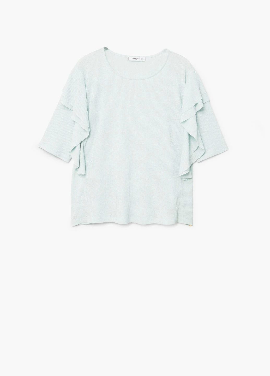 Голубая блуза Mango
