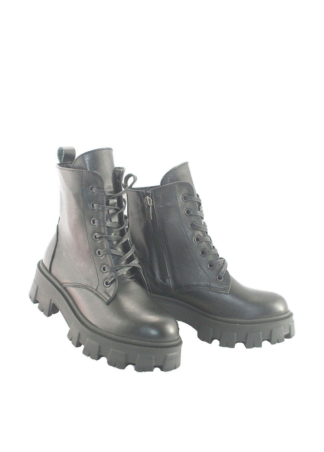 Зимние ботинки тимберленды Mila на тракторной подошве