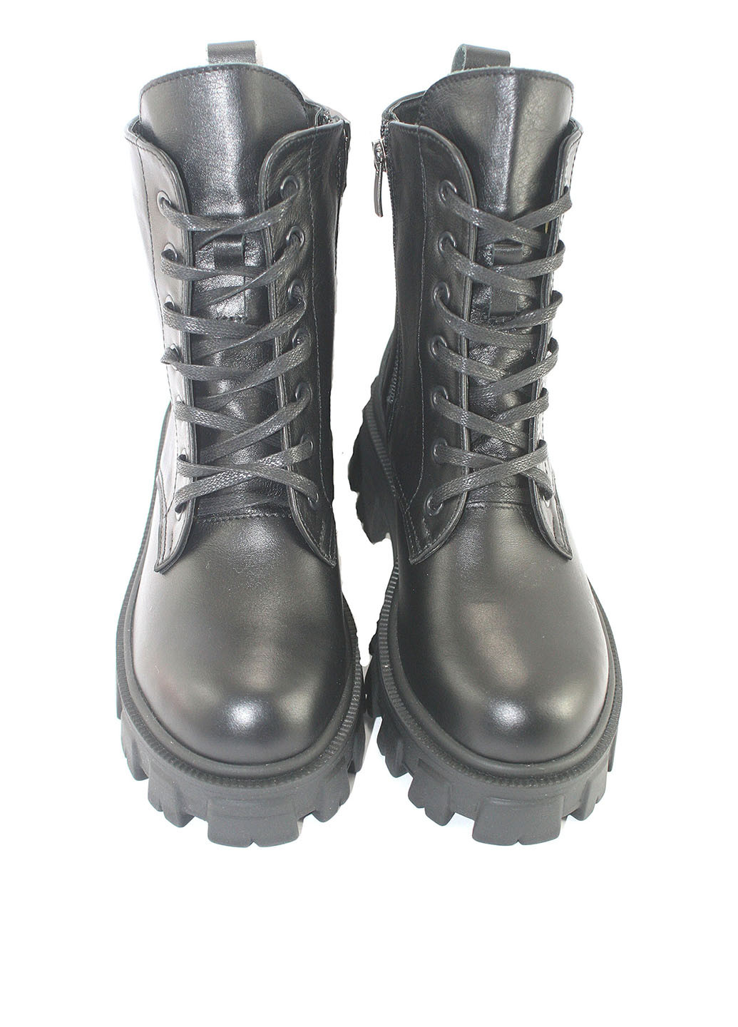 Зимние ботинки тимберленды Mila на тракторной подошве