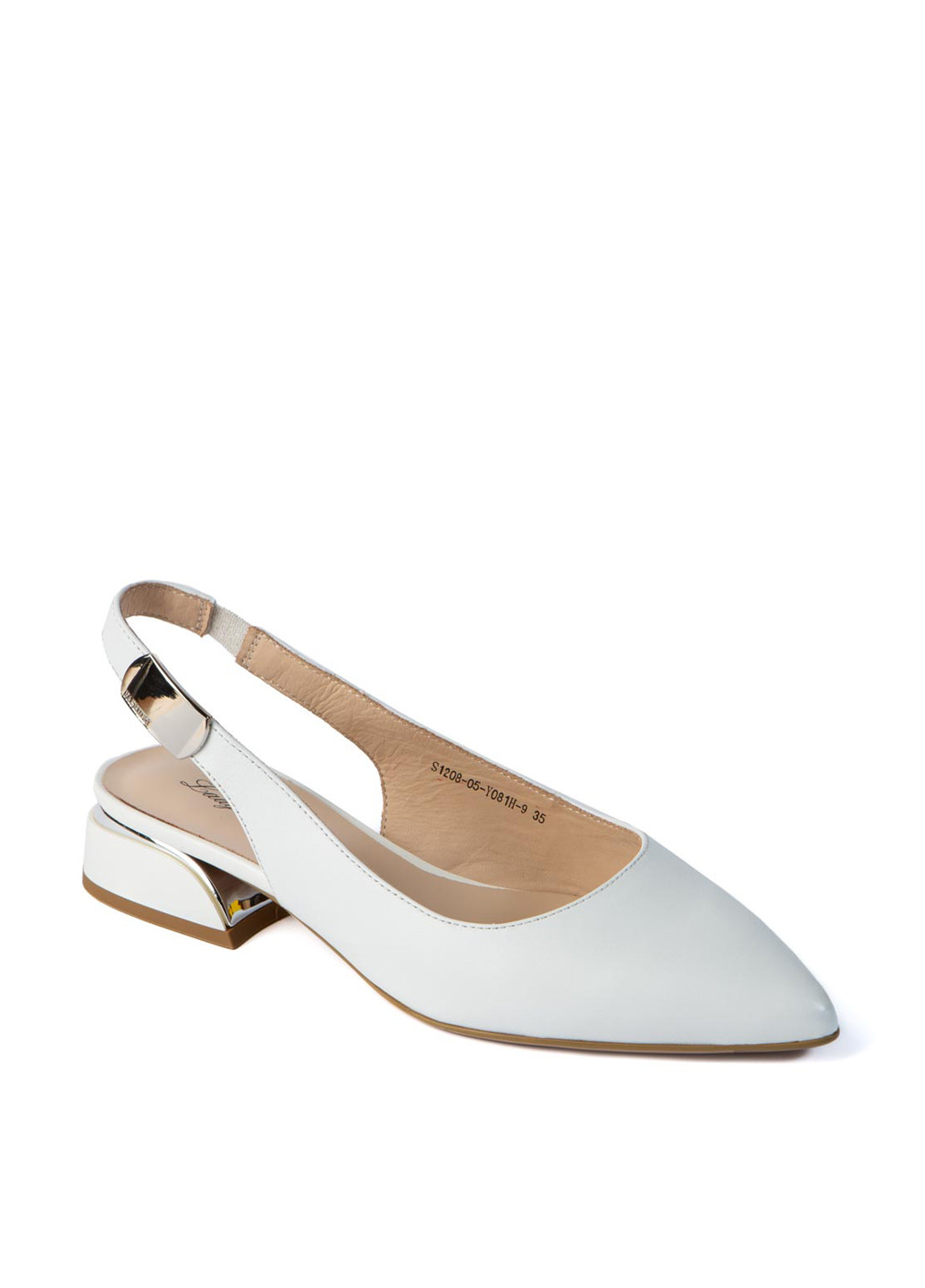 LEDY MARCIA Туфли слингбеки белый з натуральная кожа, китай — лето (335024721)