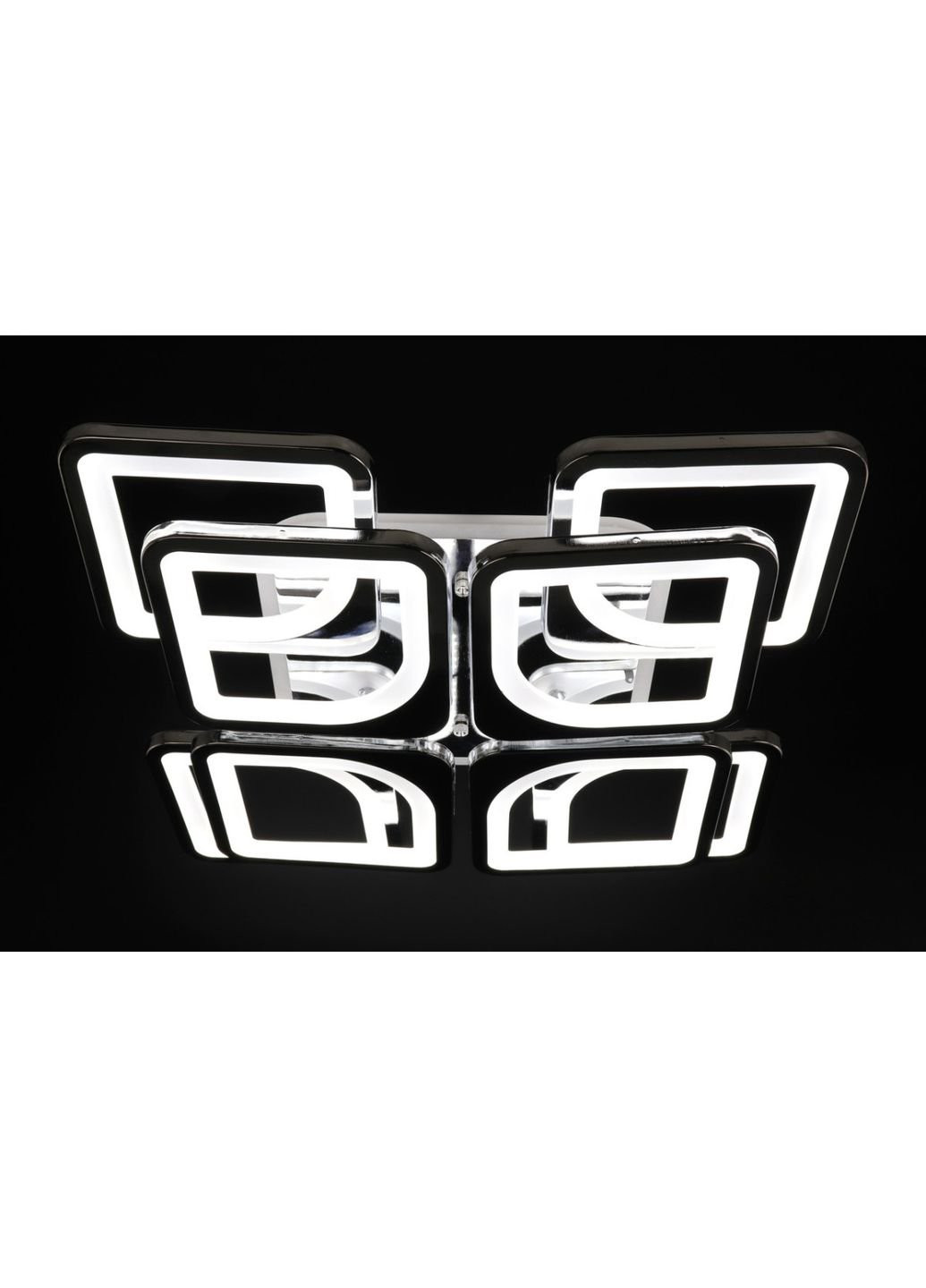 Люстра потолочная LED с пультом A2281/4+4S-RGB-ch Хром 11х43х43 см. Sunnysky (253527930)