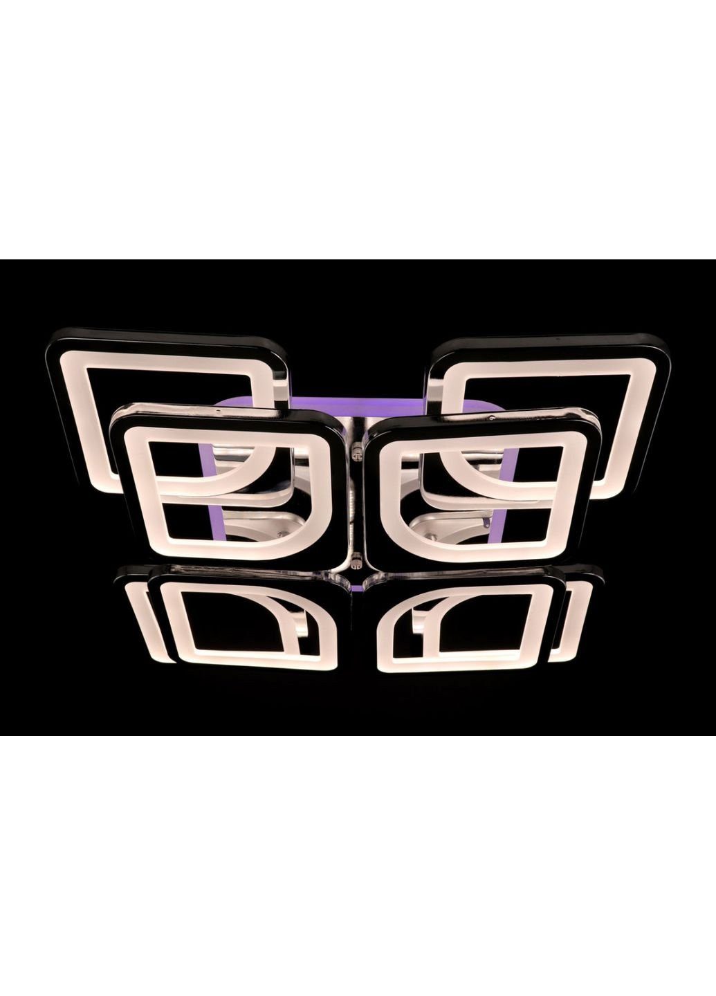 Люстра потолочная LED с пультом A2281/4+4S-RGB-ch Хром 11х43х43 см. Sunnysky (253527930)