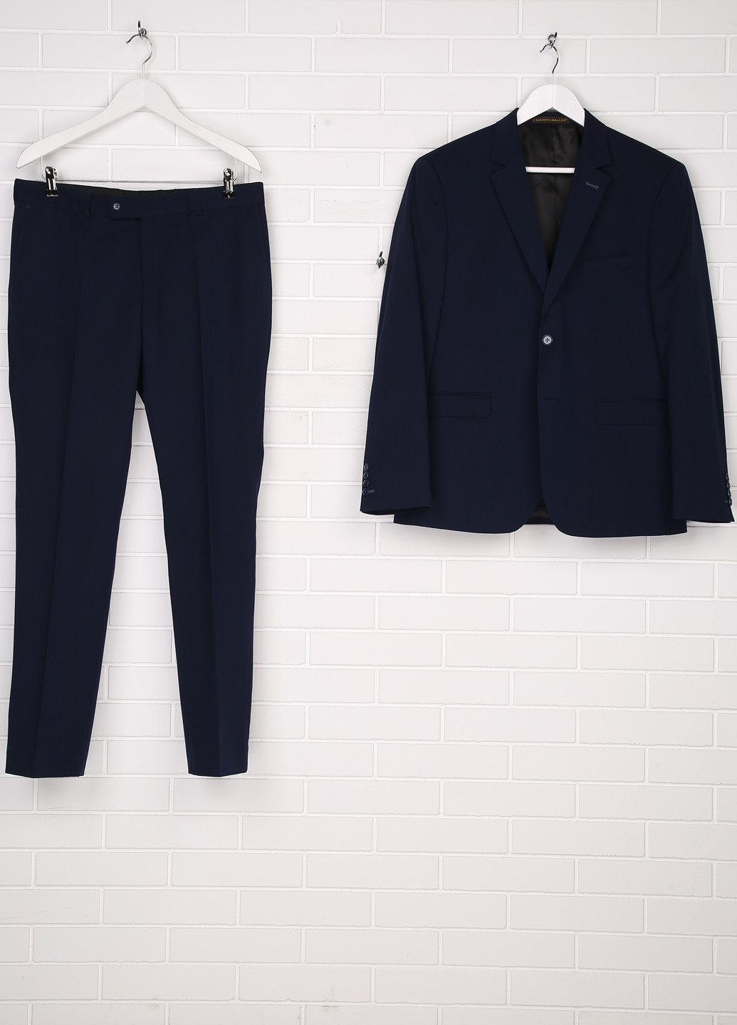 Синій демісезонний костюм (піджак, брюки) брючний Federico Cavallini