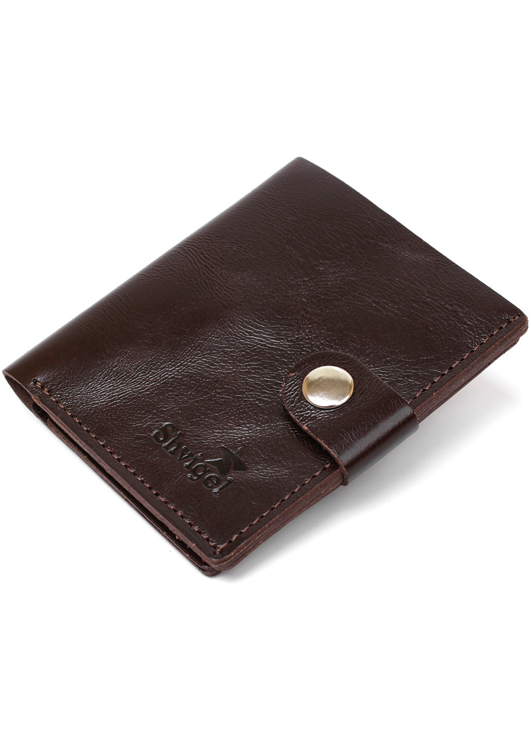 Мужское кожаное портмоне 9х10х1 см Shvigel (253491358)