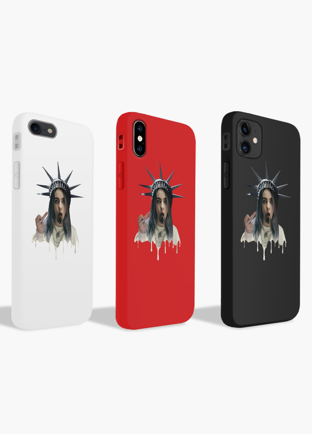 Чехол силиконовый Apple Iphone 8 Билли Айлиш Ренессанс (Billie Eilish Renaissance) (6151-1583) MobiPrint (219507785)