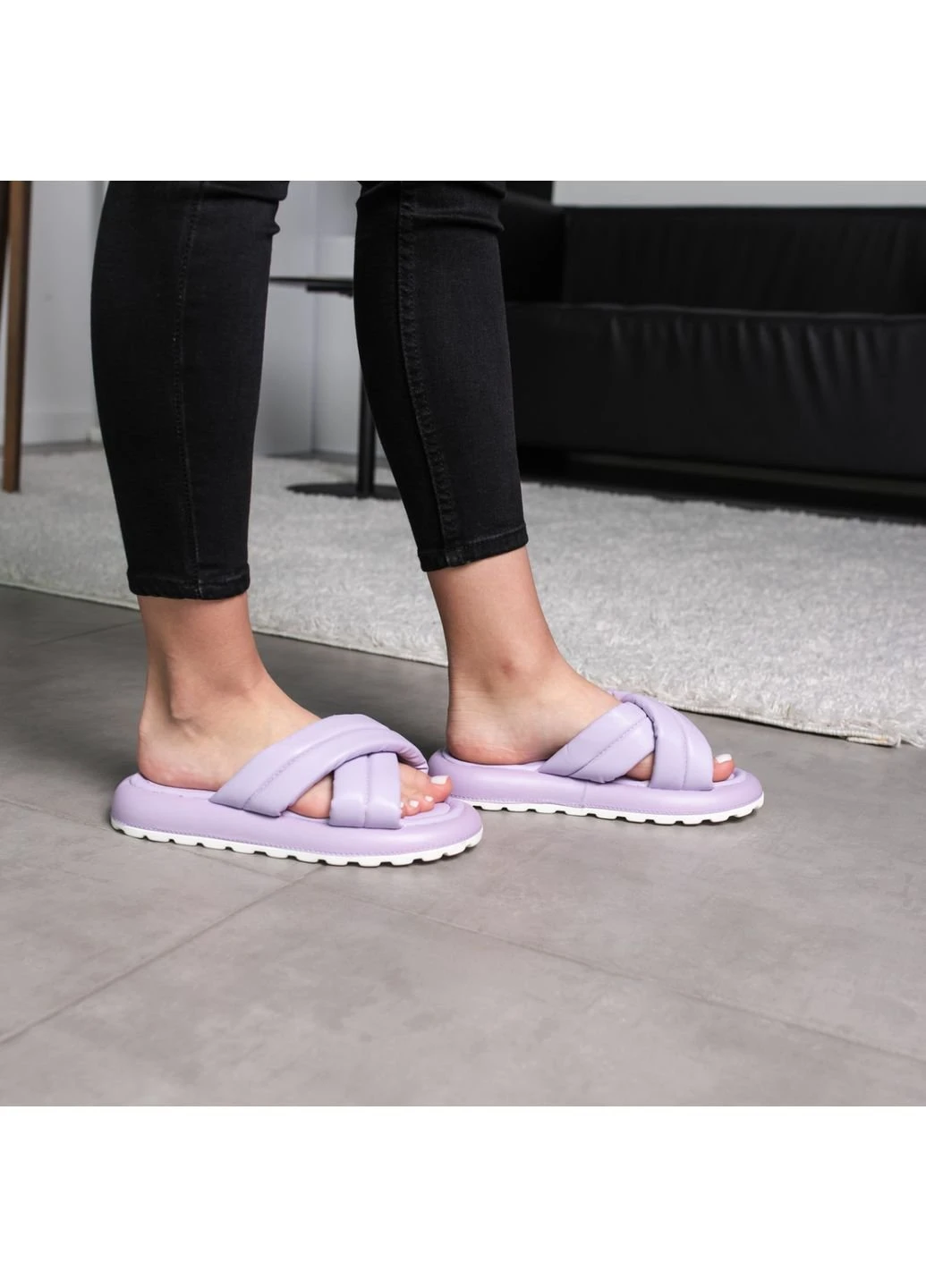 Фиолетовые шлепанцы женские oliver 3595 Fashion