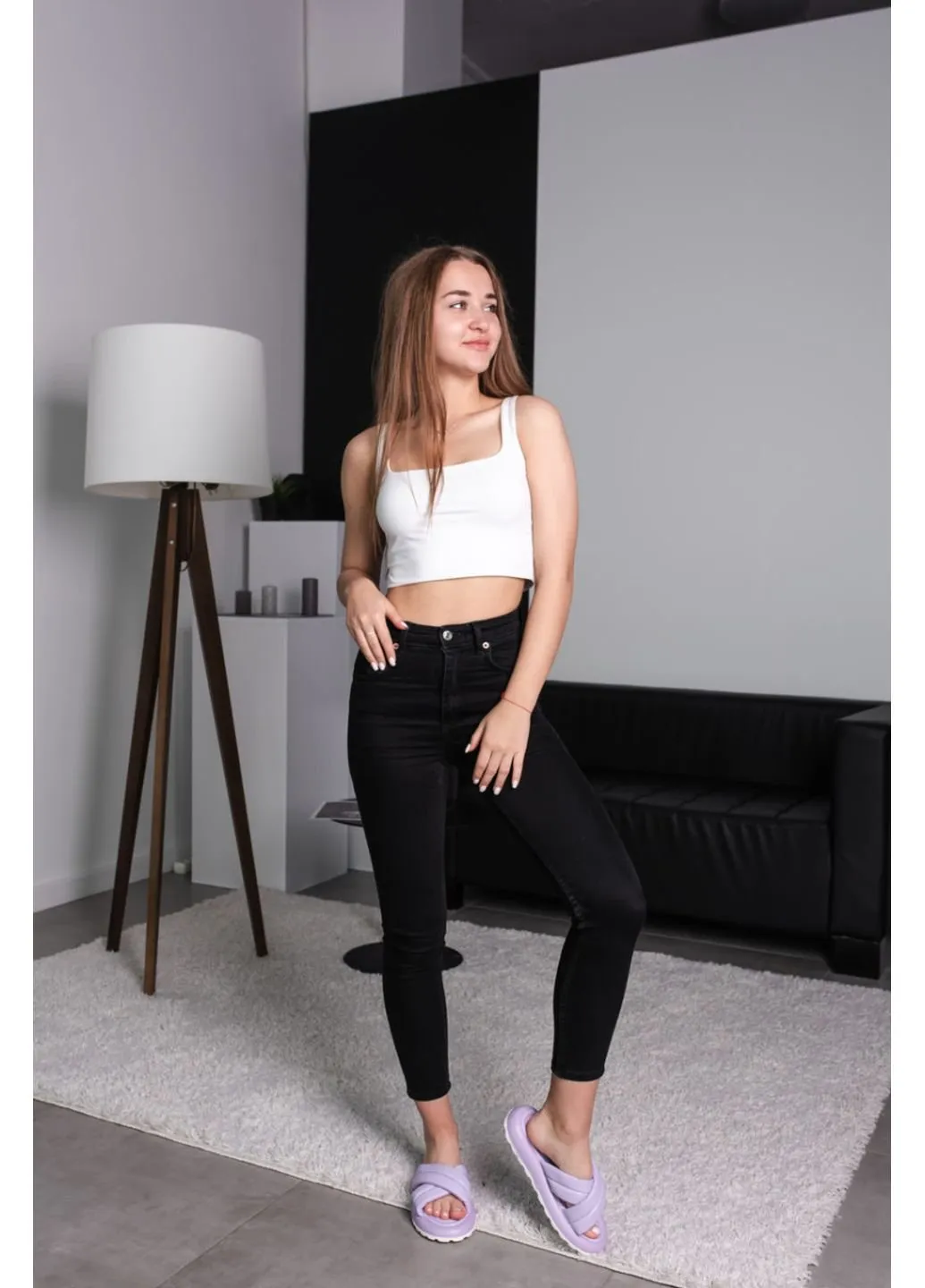 Фиолетовые шлепанцы женские oliver 3595 Fashion