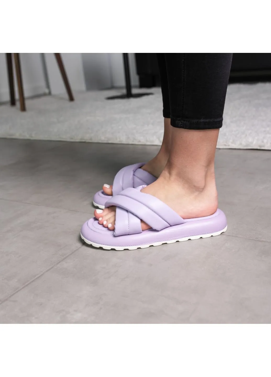 Фиолетовые шлепанцы женские oliver 3595 Fashion