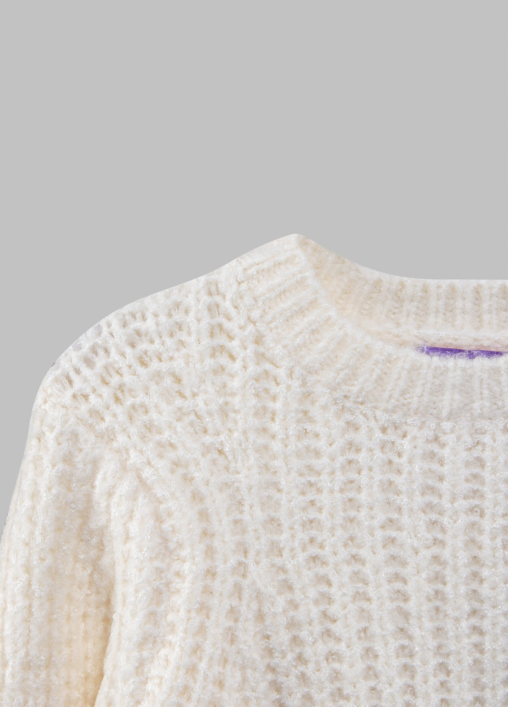 Білий зимовий светр myMO