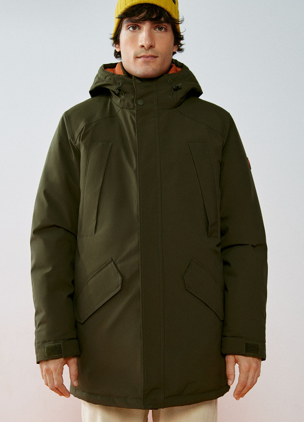 Оливковая (хаки) зимняя куртка Springfield