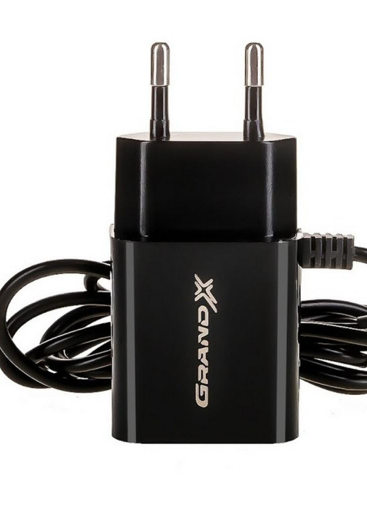 Зарядное устройство 5V 2,1A 2USB + micro USB Black (CH-35B) Grand-X (216637985)