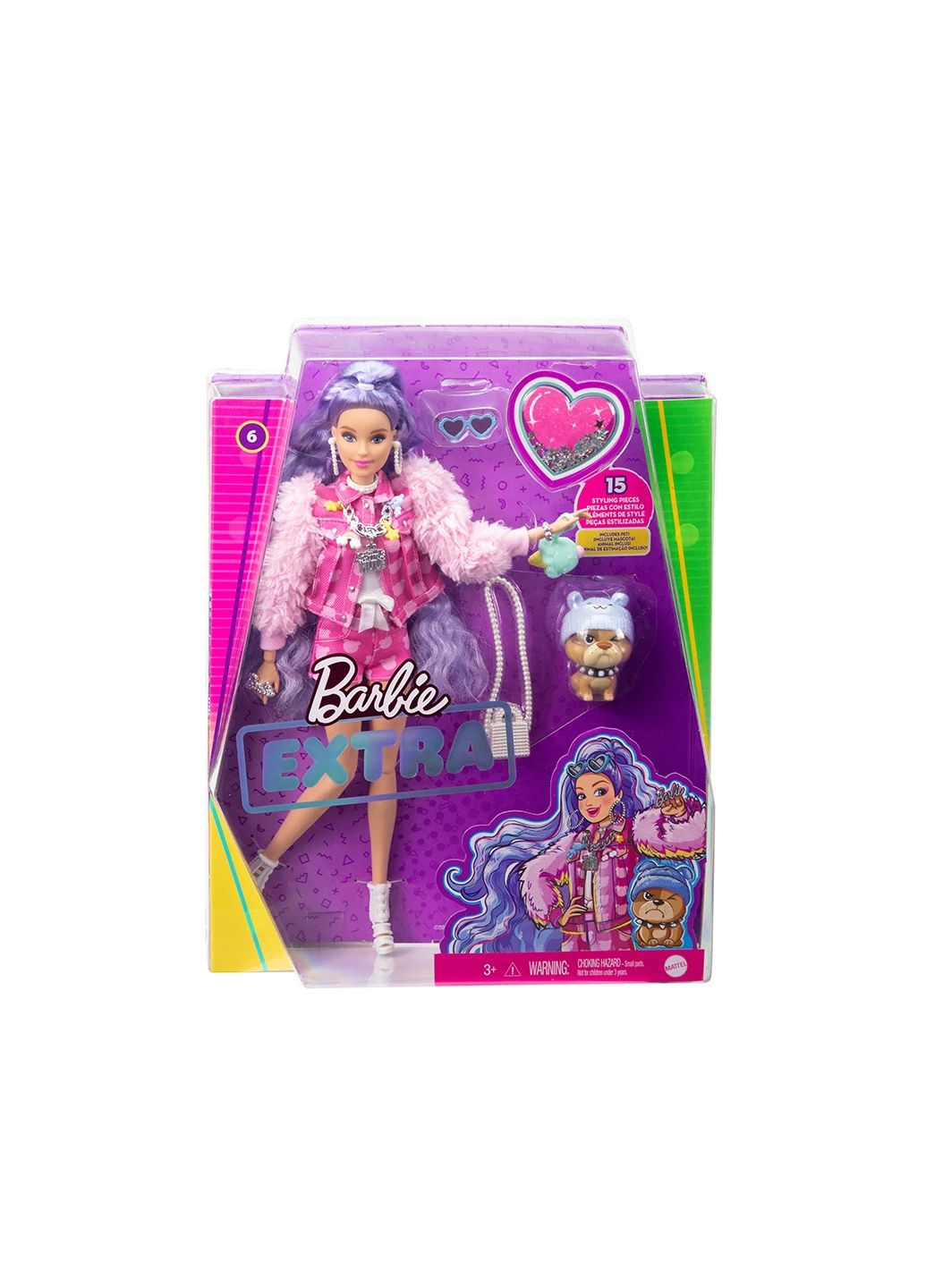Кукла "Экстра" с сиреневыми волосами Barbie GXF08 (255292441)