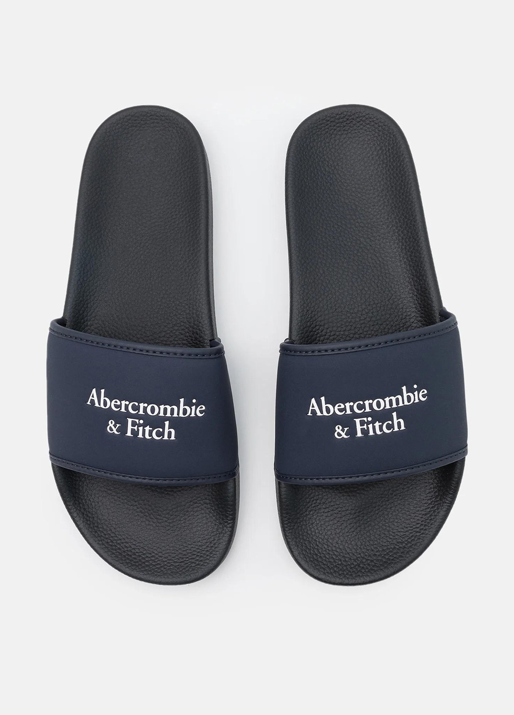 Темно-синие пляжные шлепанцы Abercrombie & Fitch